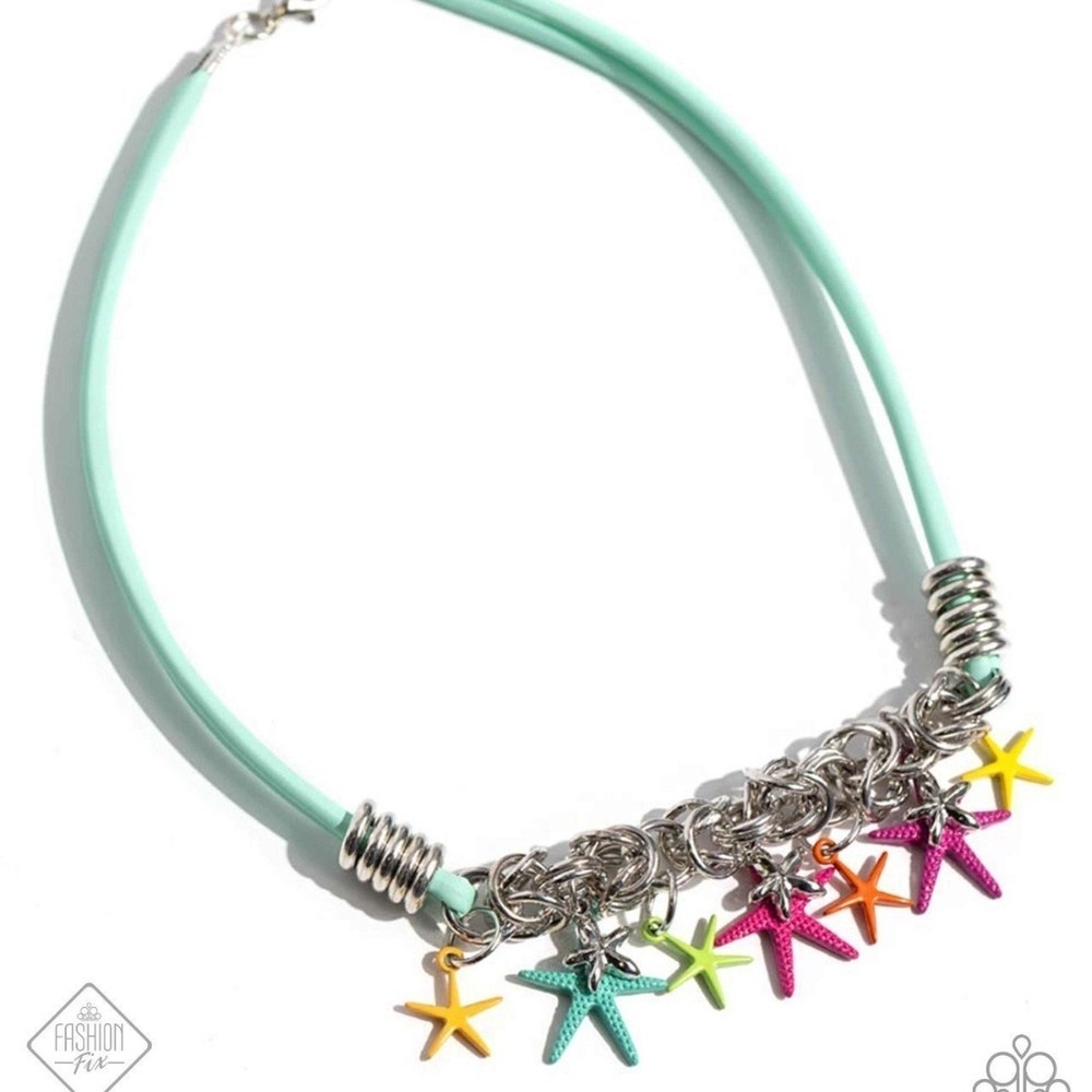 Starfish Charm Necklace - Multicolor STARFISH Me Luck Corded Fashion